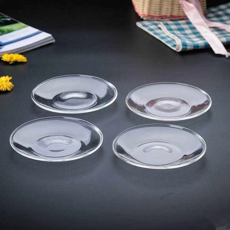 China Factory Wedding Decoration Clear Glass Charger Plate Round Under Dishes05