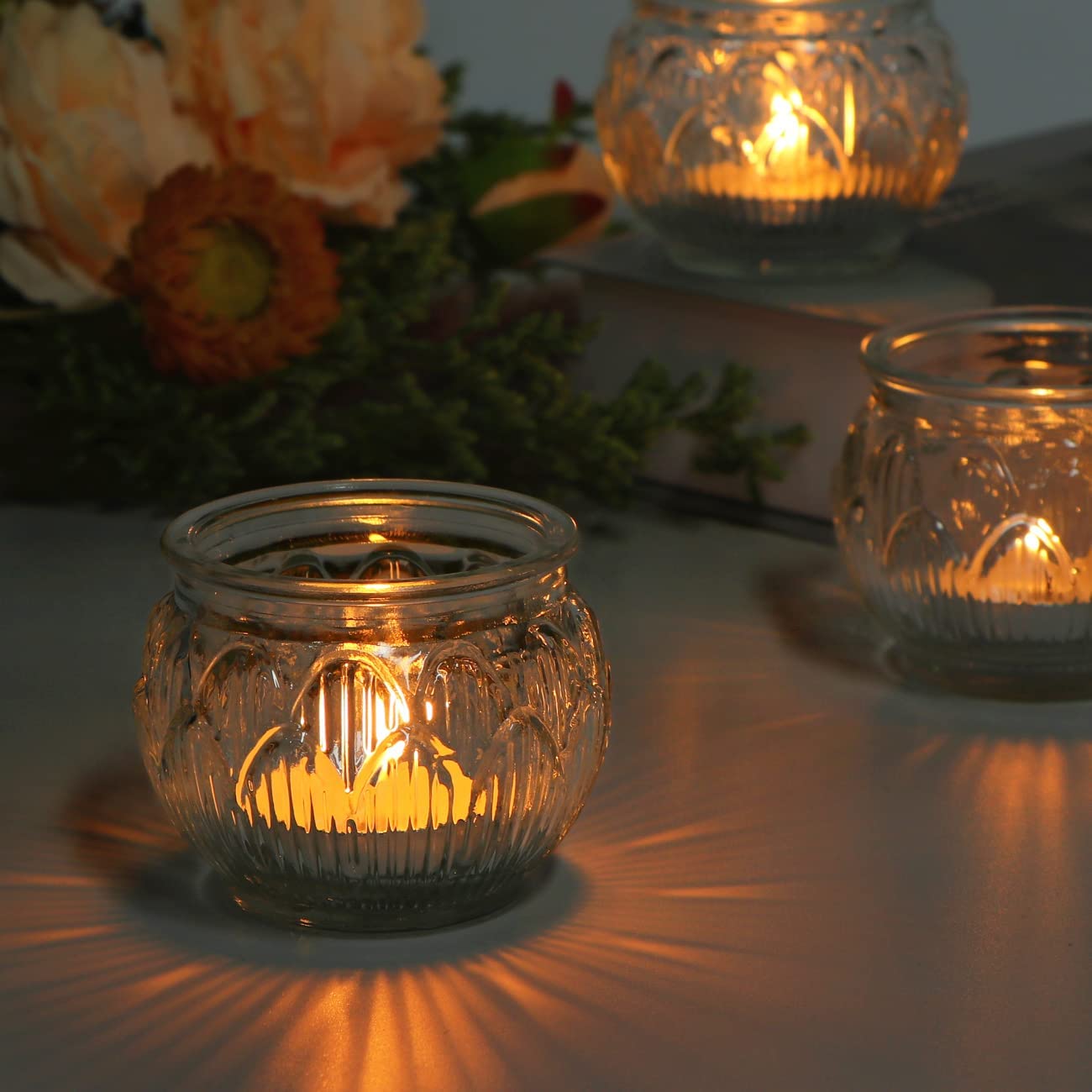 Eiropas stila vintage stikla svečturis sveces tējas sveču turētāji svečturis02