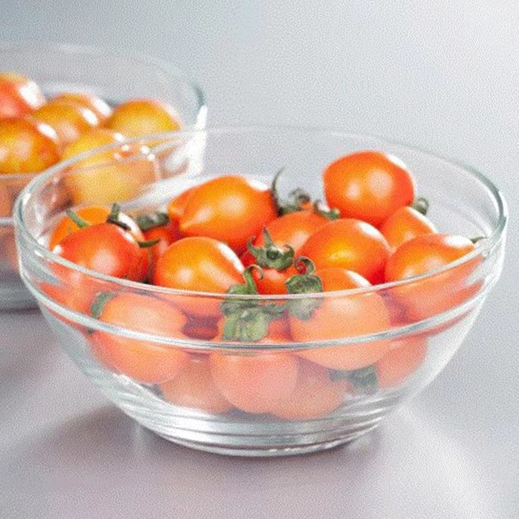 भोजन के लिए उच्च गुणवत्ता वाले फलों का सलाद स्पष्ट माइक्रोवेव सोडा-लाइम कांच के कटोरे06