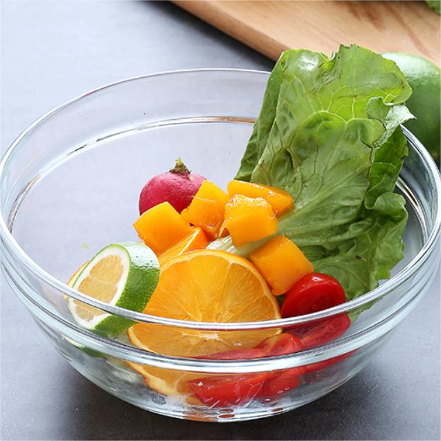Højkvalitets frugtsalat klar mikroovn Soda-lime glasskåle til mad07