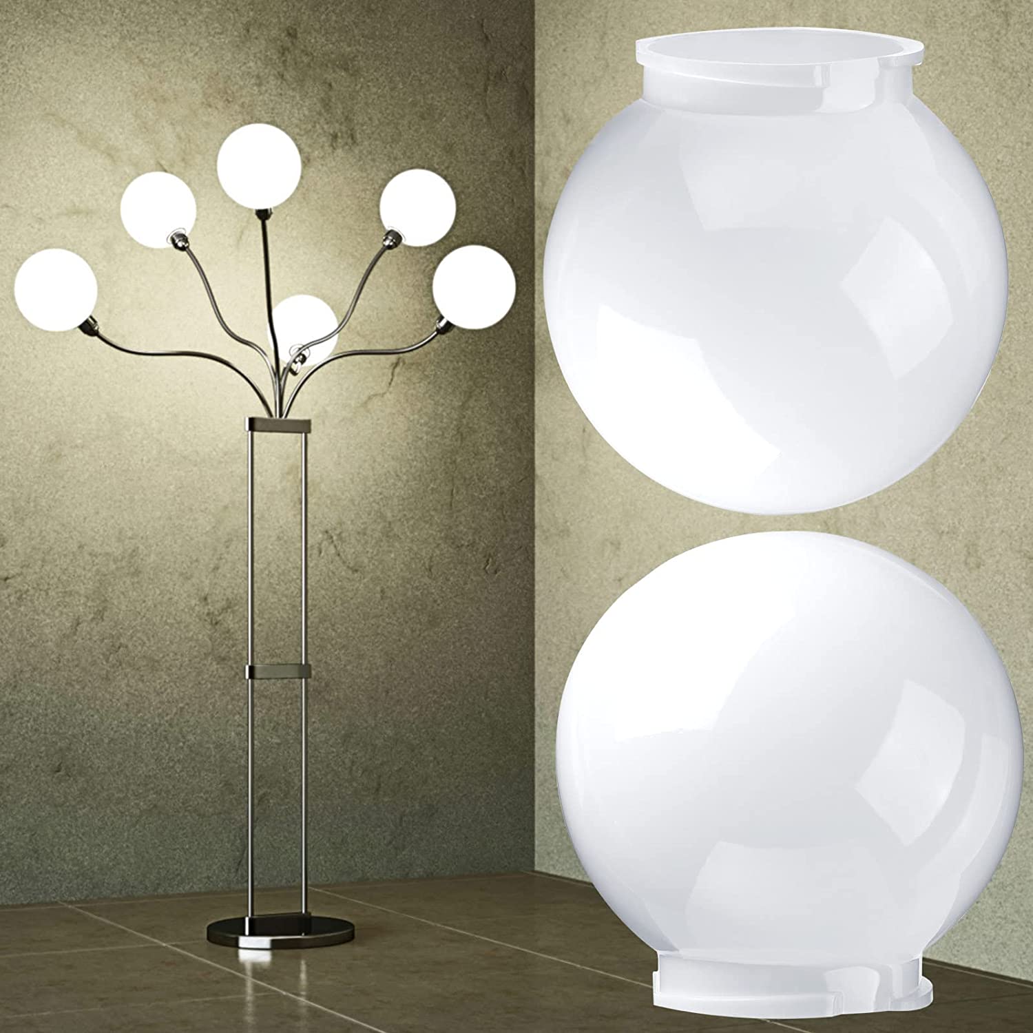 Обикновен абажур за таванна лампа от матово бяло стъкло за хотел Lampshade06