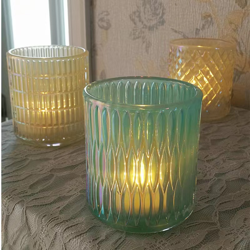 Transparan Candlestick Cup Candle Jar Glass Tealight Candle Holders for Wedding04